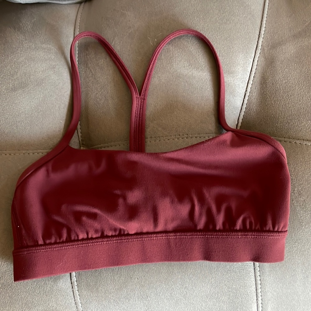Maroon Flow Y Lululemon Bra